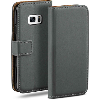 moex Book Case für Samsung Galaxy S7 Klapphülle mit Kartenfach – Anthracite-Gray moex Book Case für Samsung Galaxy S7 Klapphülle mit Kartenfach – Anthracite-Gray