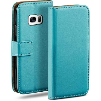 moex Book Case für Samsung Galaxy S7 Klapphülle mit Kartenfach – Aqua-Cyan moex Book Case für Samsung Galaxy S7 Klapphülle mit Kartenfach – Aqua-Cyan