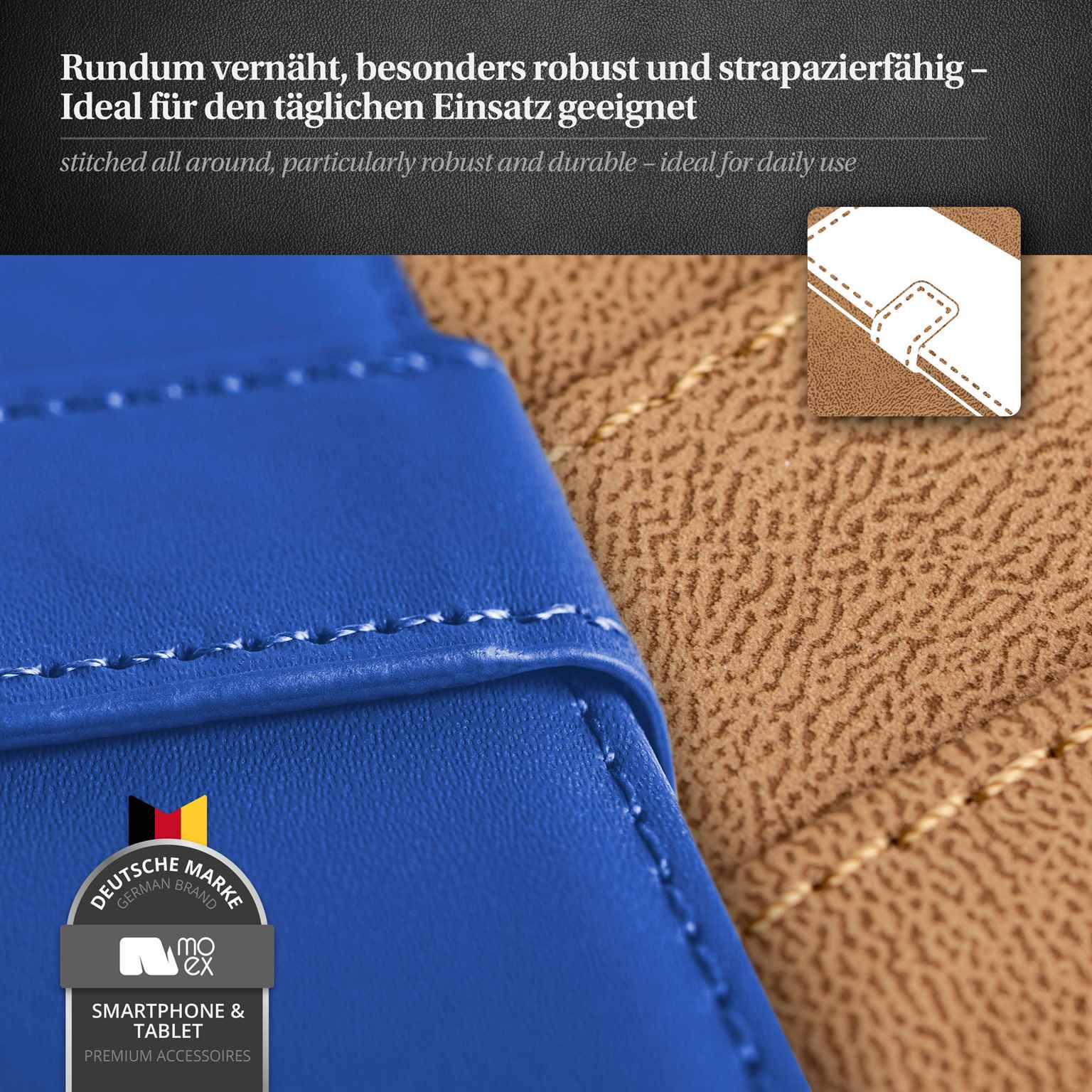 moex Book Case für Samsung Galaxy S9 Plus Klapphülle mit Kartenfach – Weiteres Produktbild 4