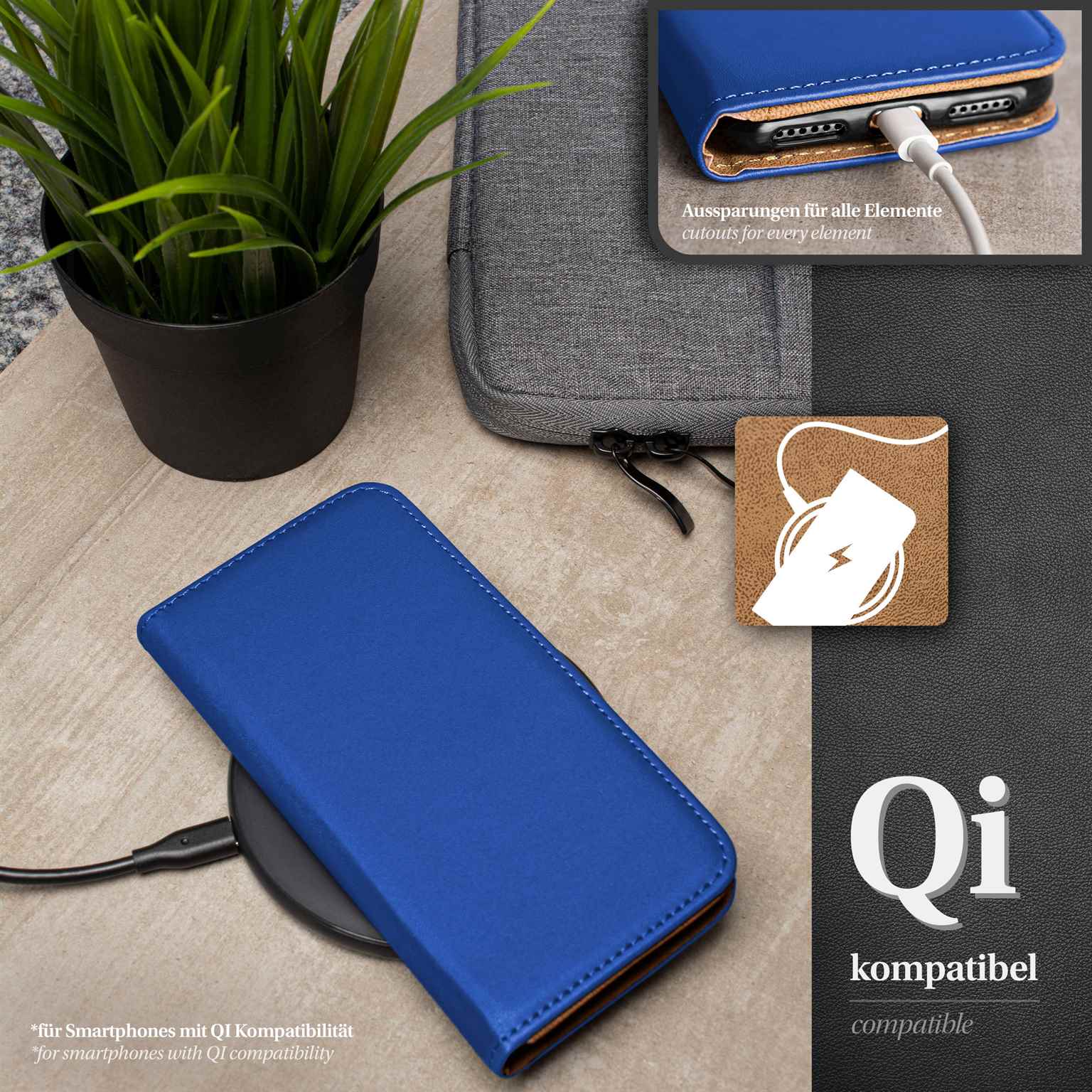 moex Book Case für Samsung Galaxy S9 Plus Klapphülle mit Kartenfach – Weiteres Produktbild 5