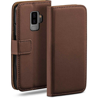 moex moex Book Case für Samsung Galaxy S9 Plus Klapphülle mit Kartenfach – Oxide-Brown