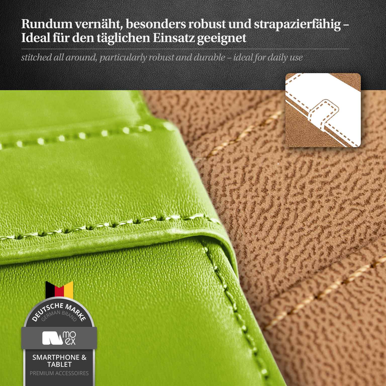 moex Book Case für Samsung Galaxy S9 Plus Klapphülle mit Kartenfach – Weiteres Produktbild 4