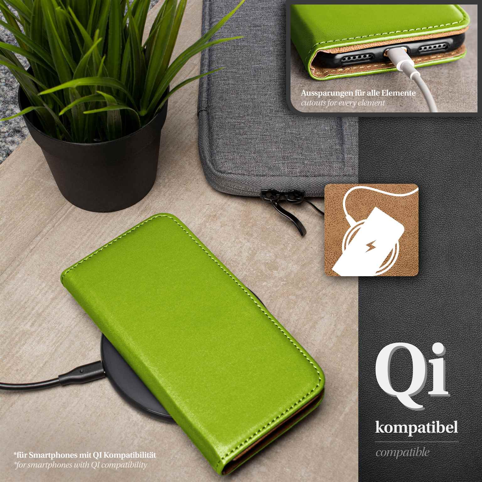 moex Book Case für Samsung Galaxy S9 Plus Klapphülle mit Kartenfach – Weiteres Produktbild 5