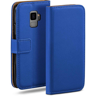 moex moex Book Case für Samsung Galaxy S9 Klapphülle mit Kartenfach – Royal-Blue