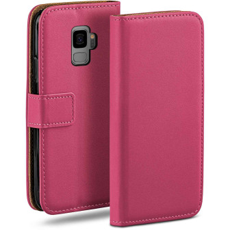 moex moex Book Case für Samsung Galaxy S9 Klapphülle mit Kartenfach – Berry-Fuchsia