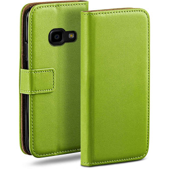 moex moex Book Case für Samsung Galaxy Xcover 4 Klapphülle mit Kartenfach – Lime-Green