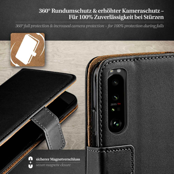 moex Book Case für Sony Xperia 1 III Klapphülle mit Kartenfach – Weiteres Produktbild 3 moex Book Case für Sony Xperia 1 III Klapphülle mit Kartenfach – Weiteres Produktbild 3