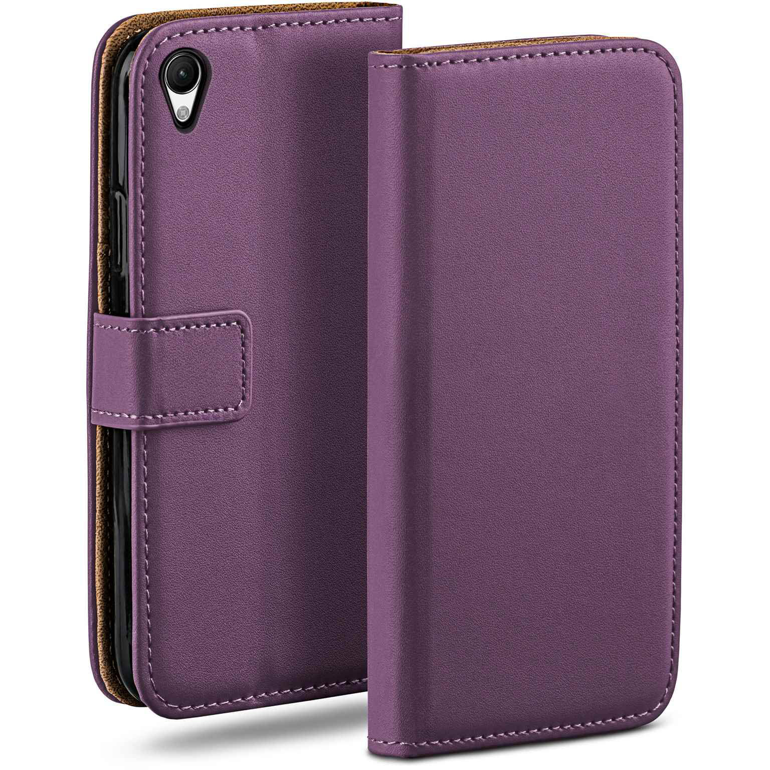 moex Book Case für Sony Xperia M4 Aqua Klapphülle mit Kartenfach – Weiteres Produktbild 1 moex Book Case für Sony Xperia M4 Aqua Klapphülle mit Kartenfach – Weiteres Produktbild 1
