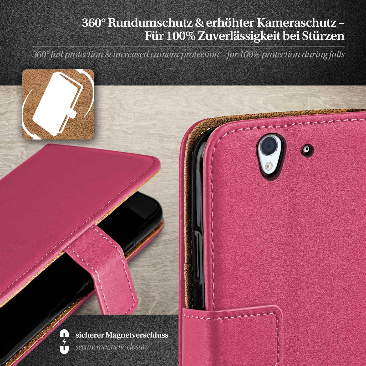 moex Book Case für Sony Xperia Z Klapphülle mit Kartenfach – Weiteres Produktbild 3 moex Book Case für Sony Xperia Z Klapphülle mit Kartenfach – Weiteres Produktbild 3