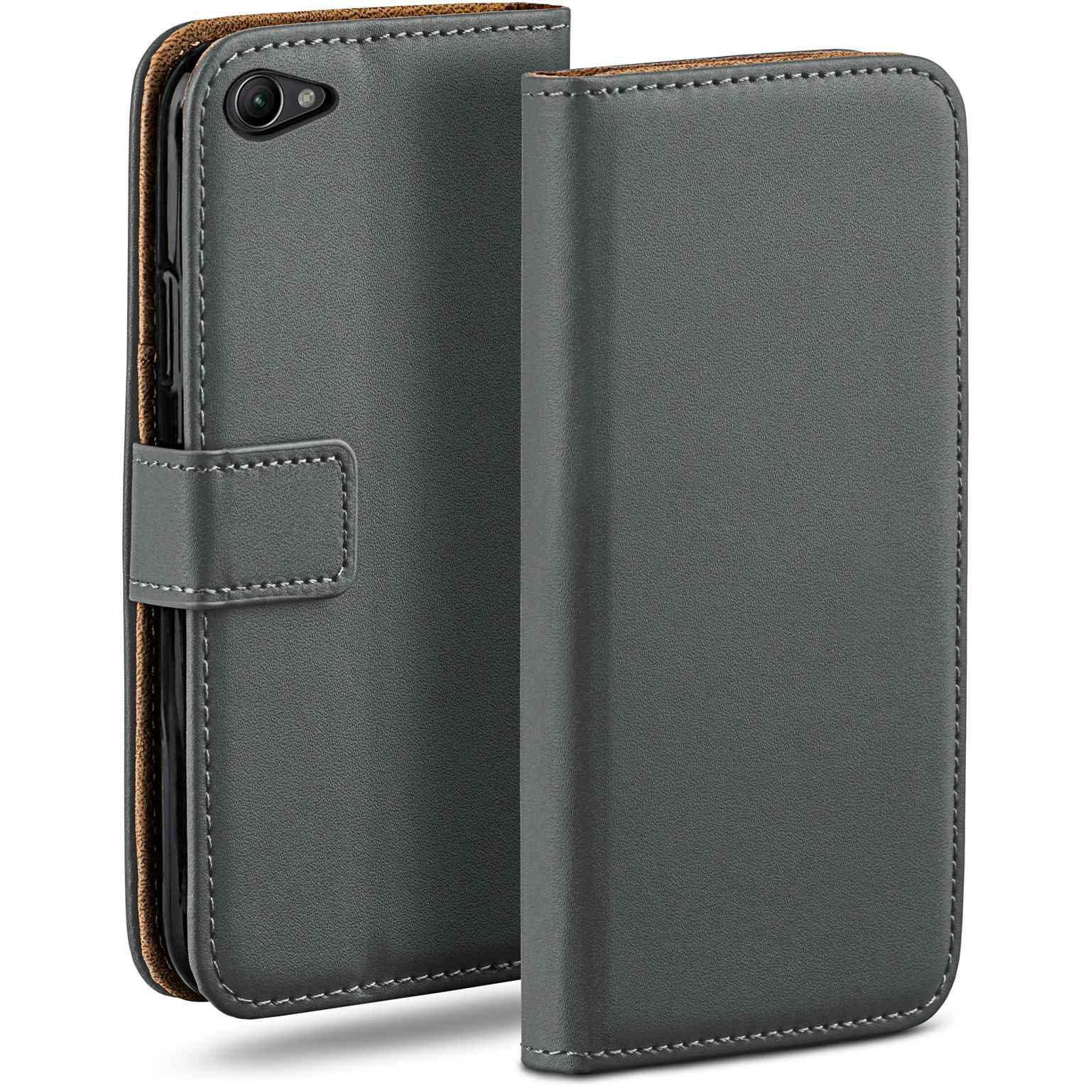 moex Book Case für Sony Xperia Z1 Compact Klapphülle mit Kartenfach Hauptbild
