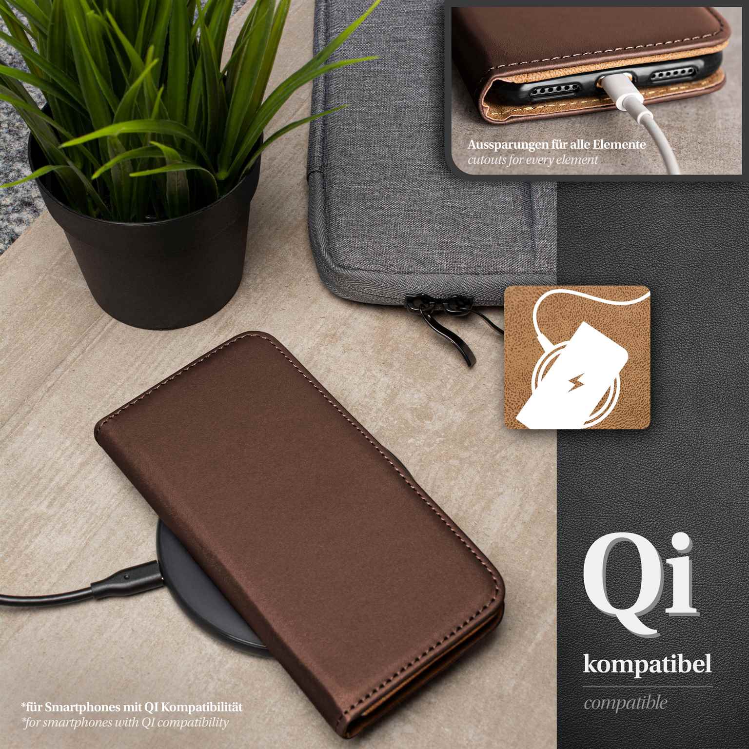 moex Book Case für Sony Xperia Z3 Compact Klapphülle mit Kartenfach – Weiteres Produktbild 5