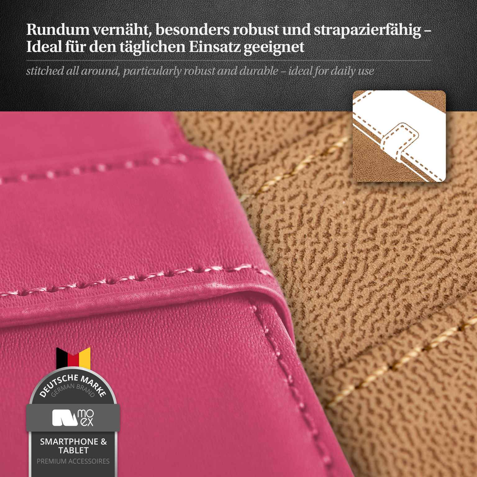 moex Book Case für Sony Xperia Z3 Compact Klapphülle mit Kartenfach – Weiteres Produktbild 4