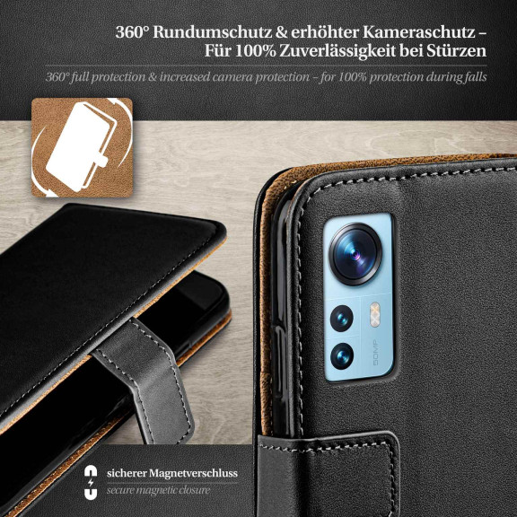 moex Book Case für Xiaomi 12 Klapphülle mit Kartenfach – Weiteres Produktbild 3