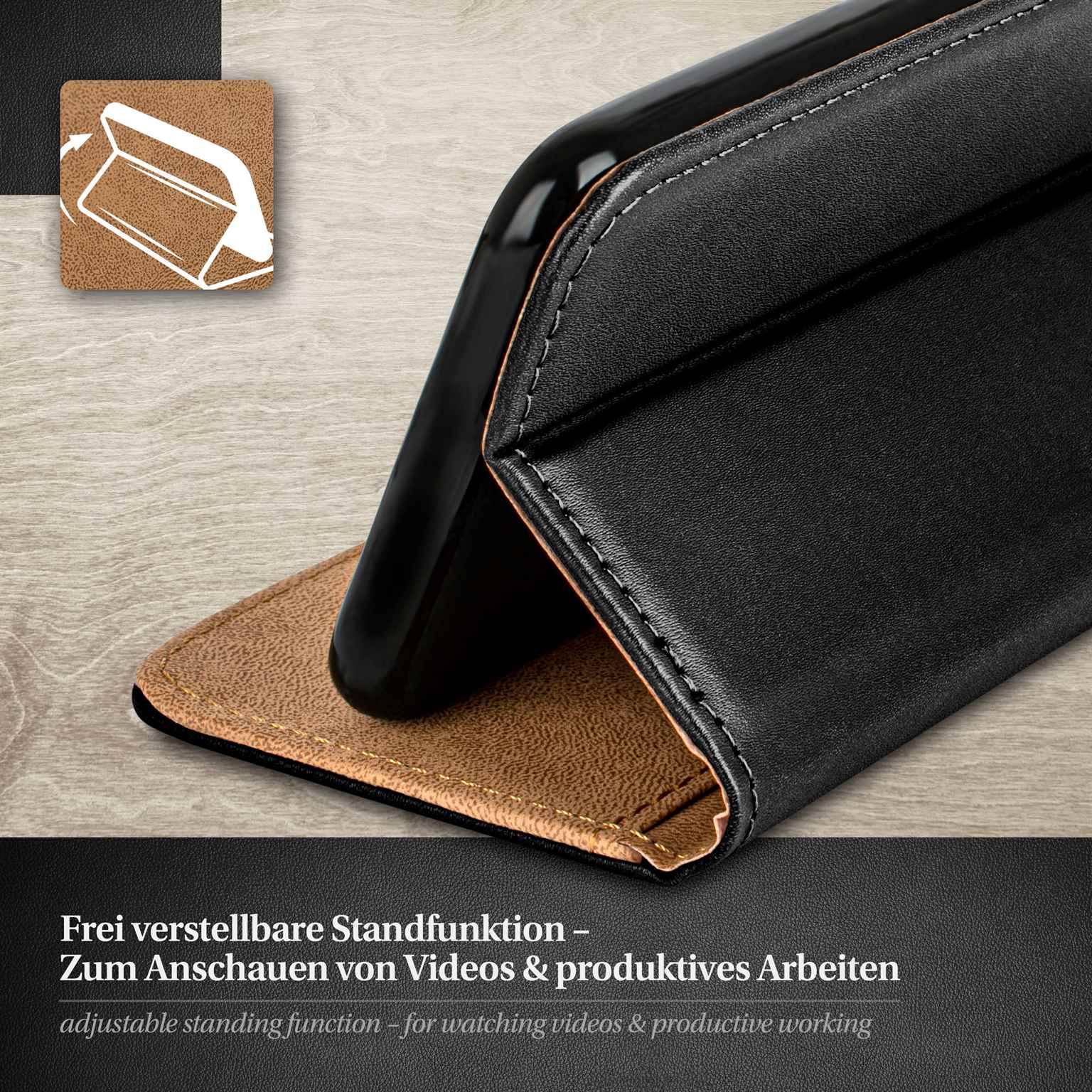moex Book Case für Xiaomi 12T Klapphülle mit Kartenfach – Weiteres Produktbild 1