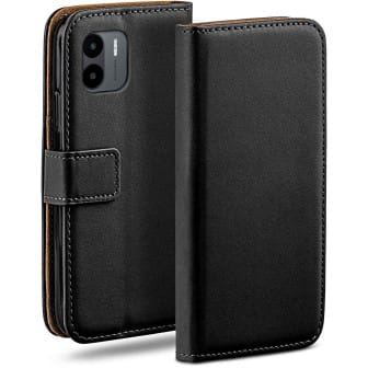moex Book Case für Redmi A1 Klapphülle mit Kartenfach – Deep-Black moex Book Case für Redmi A1 Klapphülle mit Kartenfach – Deep-Black