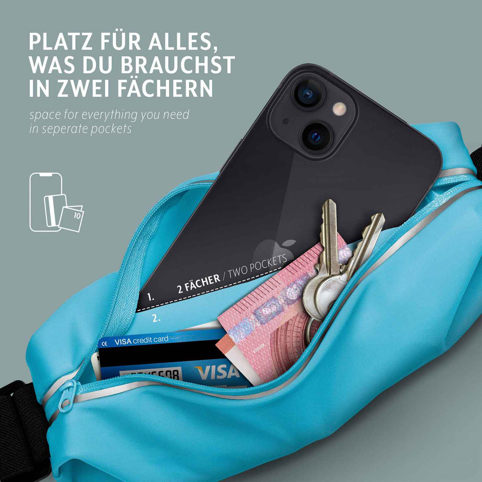 moex Breeze Bag Doro 8100 Lauftasche Handy – Weiteres Produktbild 2