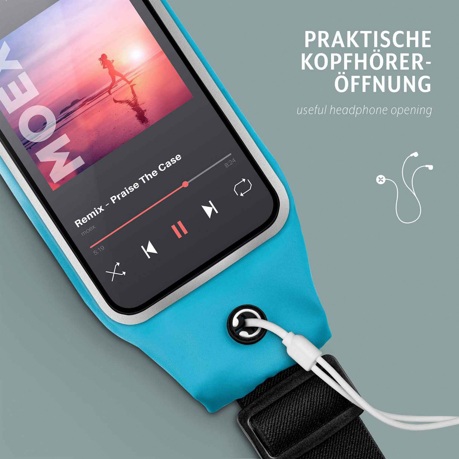 moex Breeze Bag Doro 8100 Lauftasche Handy – Weiteres Produktbild 4