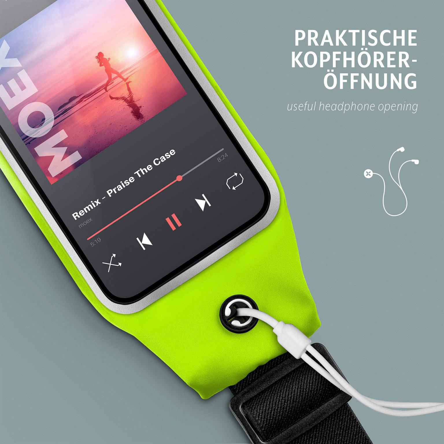 moex Breeze Bag Huawei P60 Pro Lauftasche Handy – Weiteres Produktbild 4