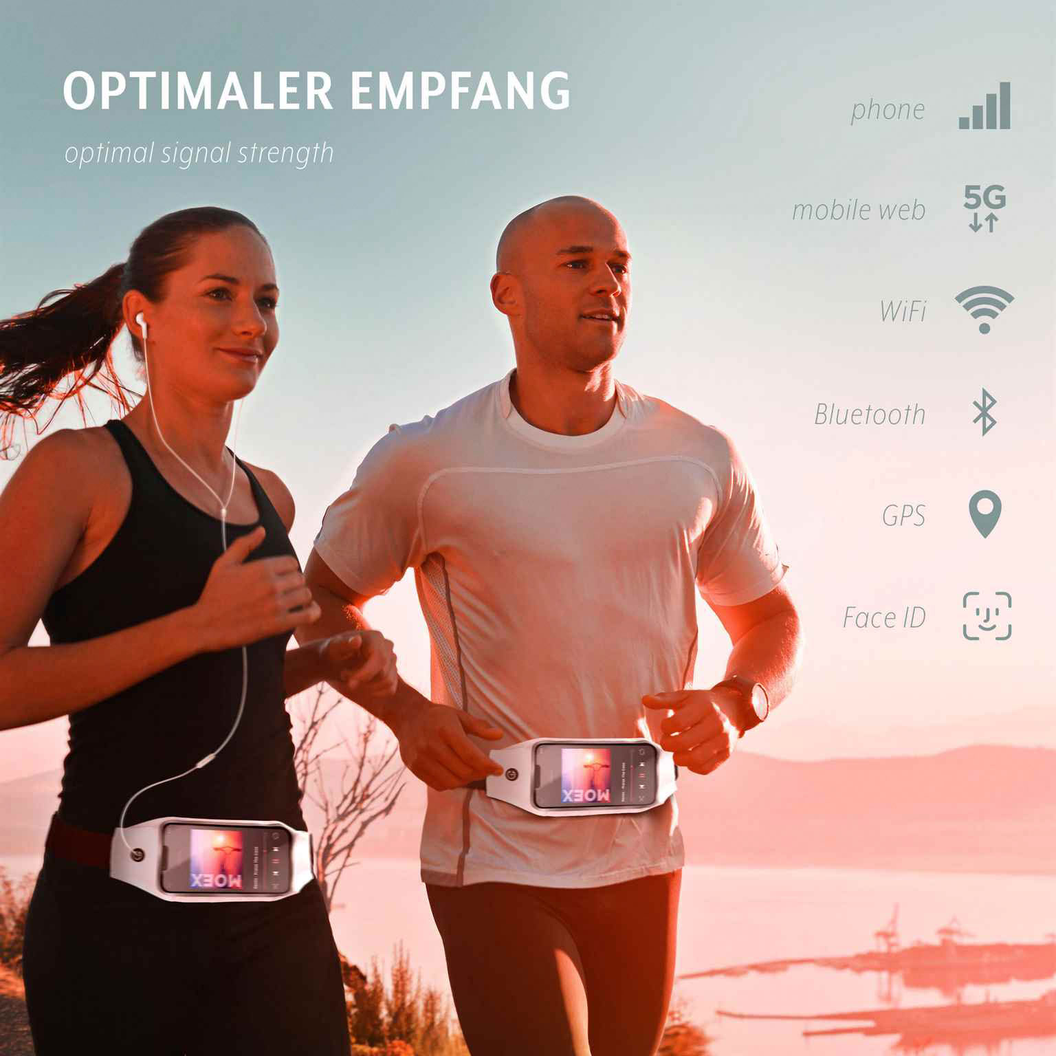 moex Breeze Bag Huawei P60 Pro Lauftasche Handy – Weiteres Produktbild 3