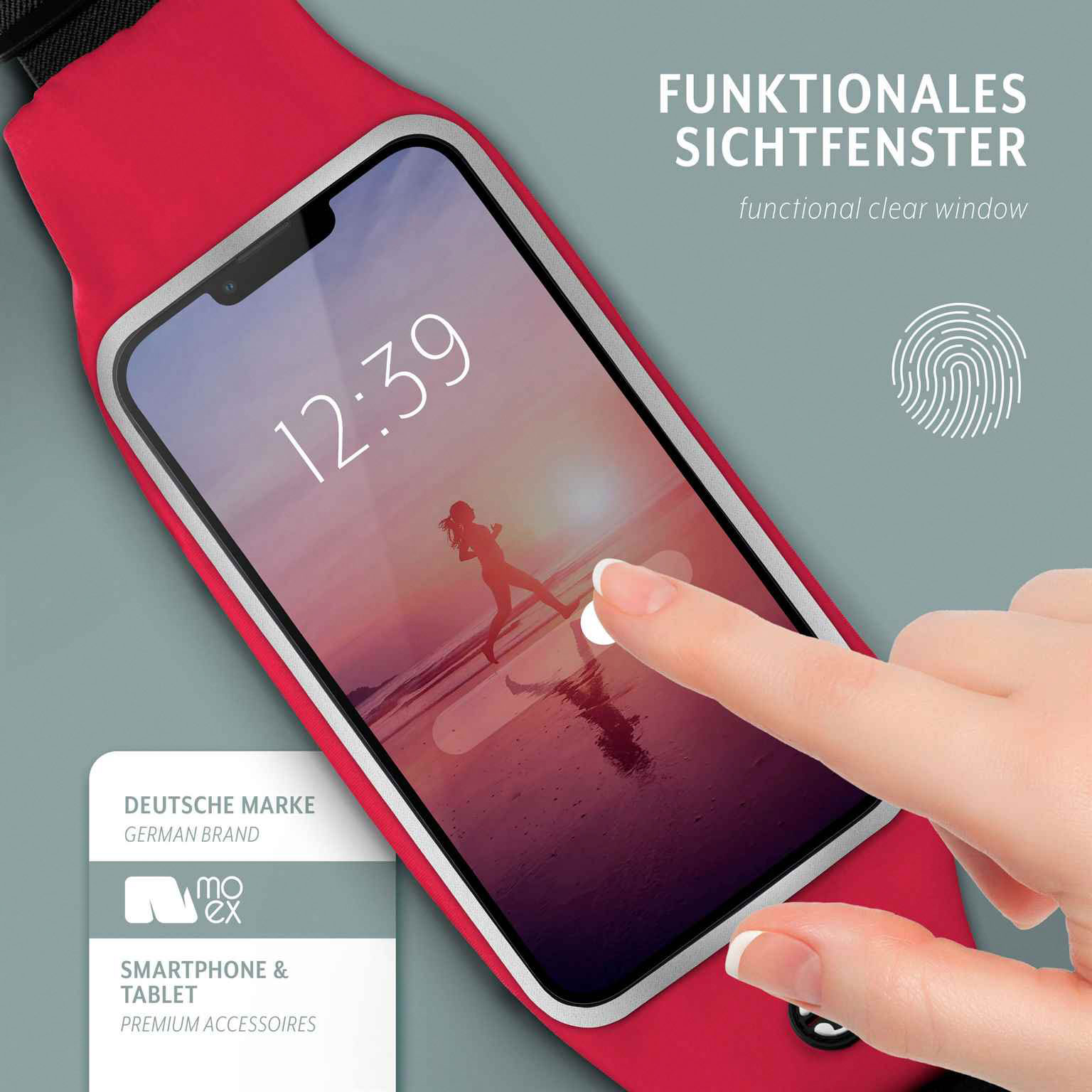 moex Breeze Bag Motorola Edge 40 Lauftasche Handy – Weiteres Produktbild 1