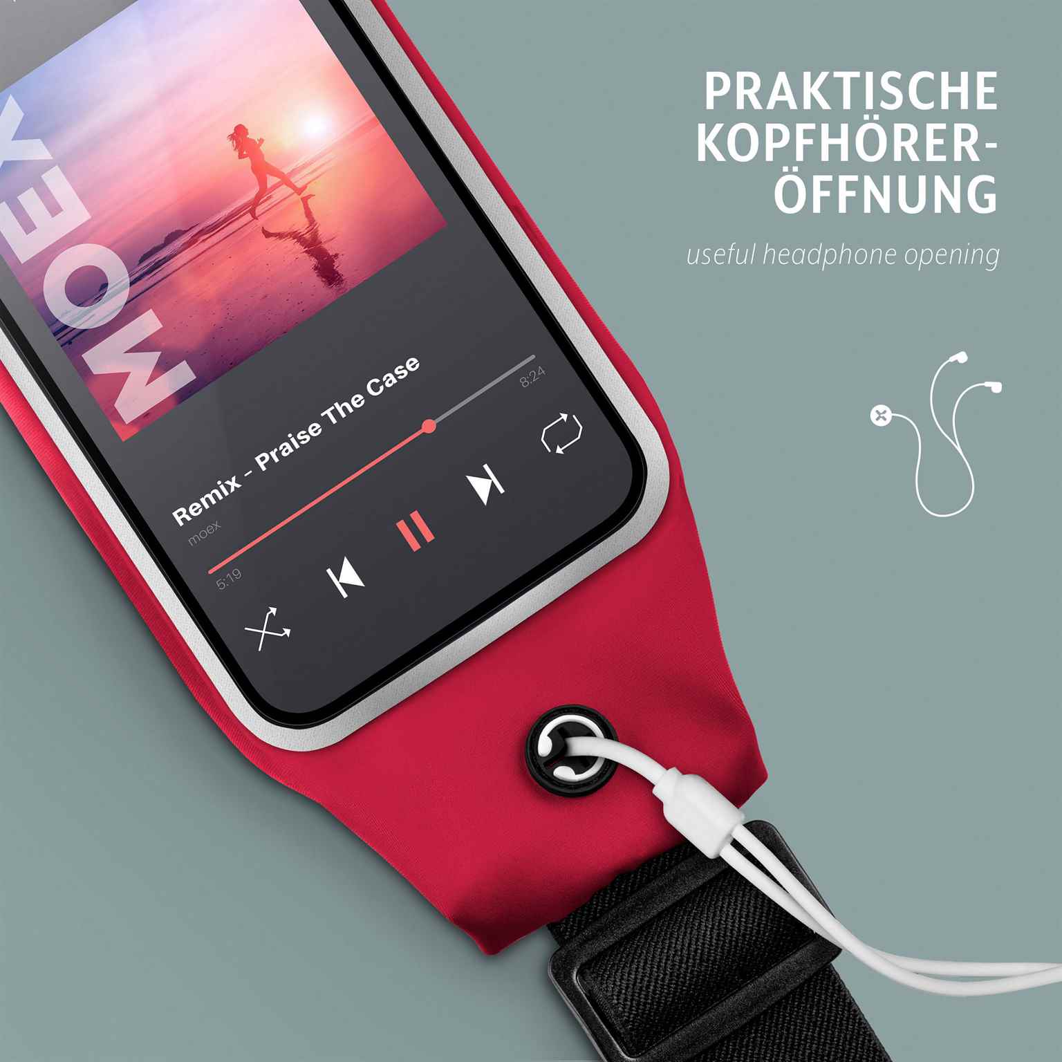 moex Breeze Bag Motorola Moto G55 5G Lauftasche Handy – Weiteres Produktbild 4