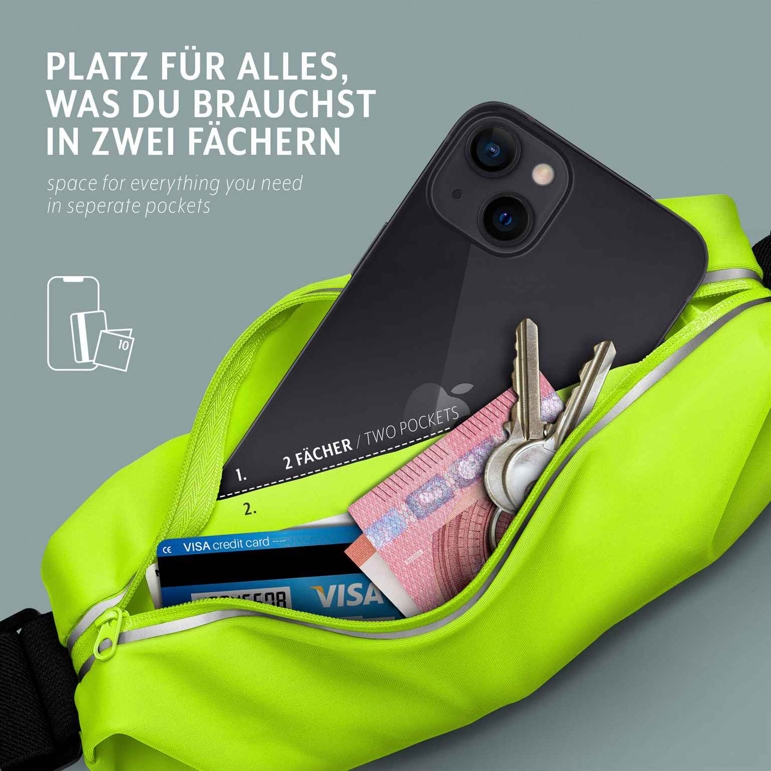 moex Breeze Bag Motorola Moto G72 Lauftasche Handy – Weiteres Produktbild 2
