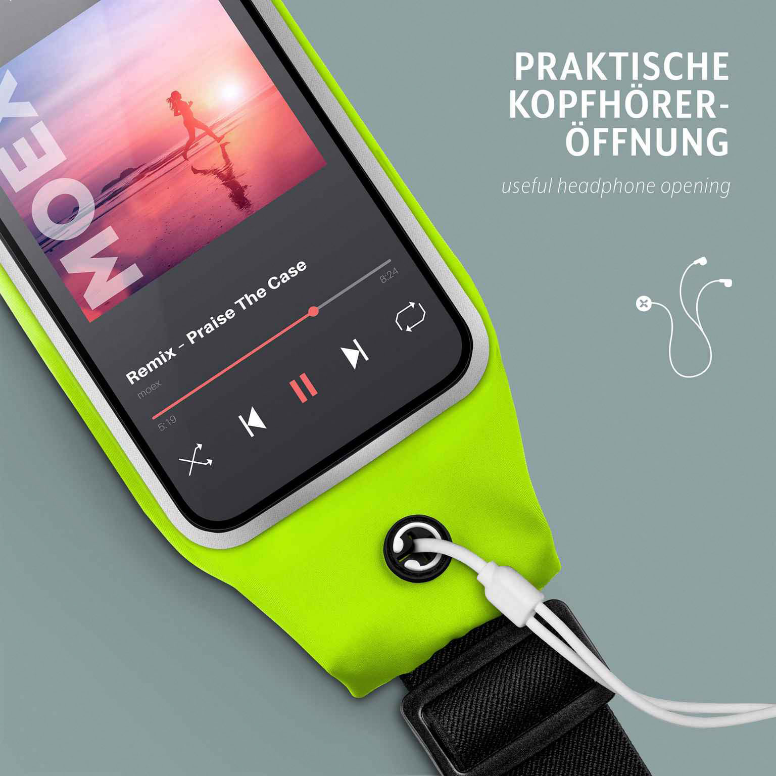 moex Breeze Bag Motorola Moto G72 Lauftasche Handy – Weiteres Produktbild 4
