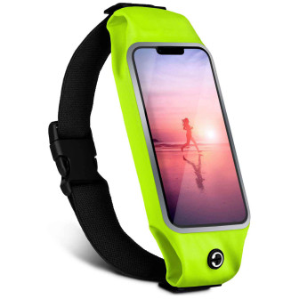 moex moex Breeze Bag Samsung Galaxy A6 (2018) Lauftasche Handy – Neon