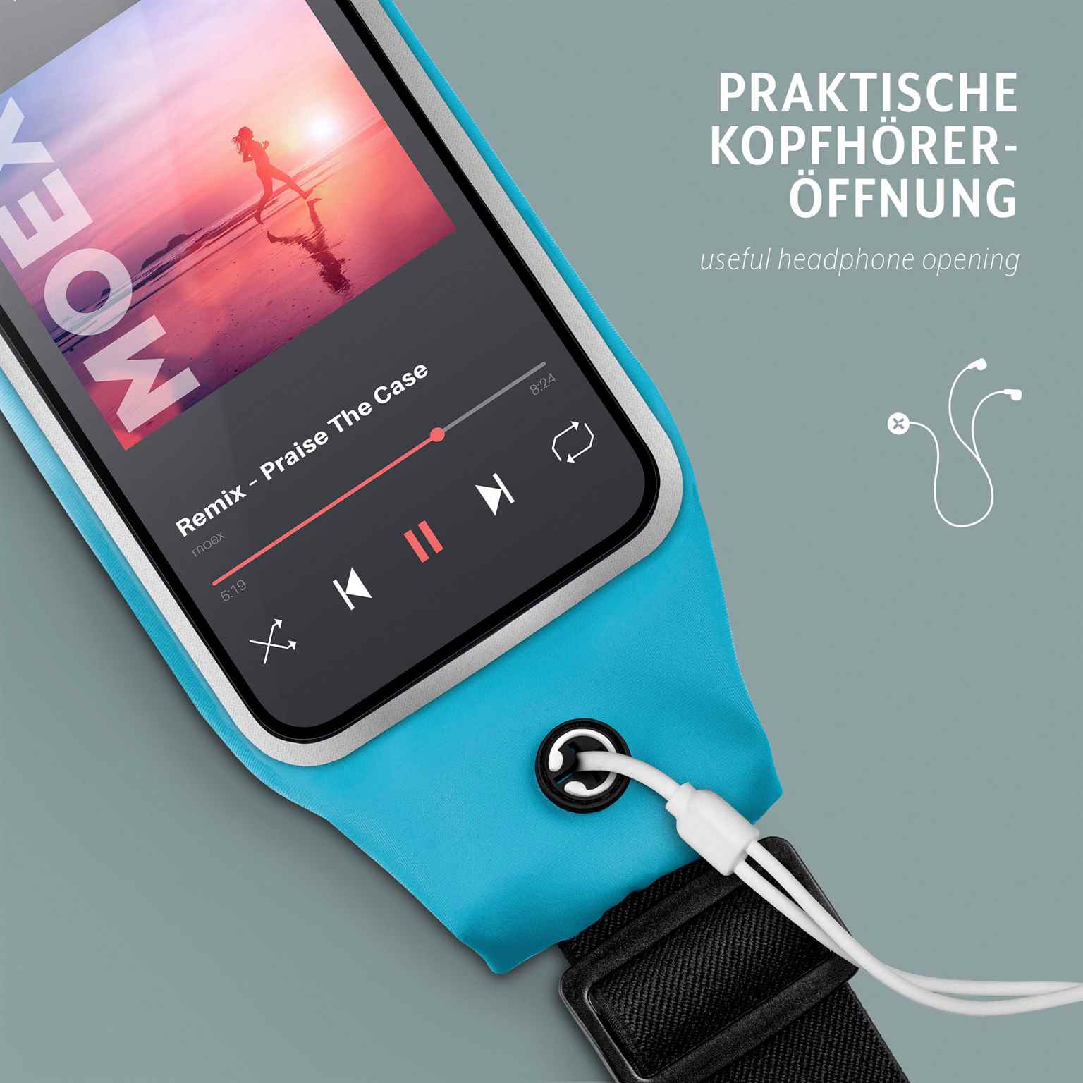 moex Breeze Bag Poco X6 Pro Lauftasche Handy – Weiteres Produktbild 4