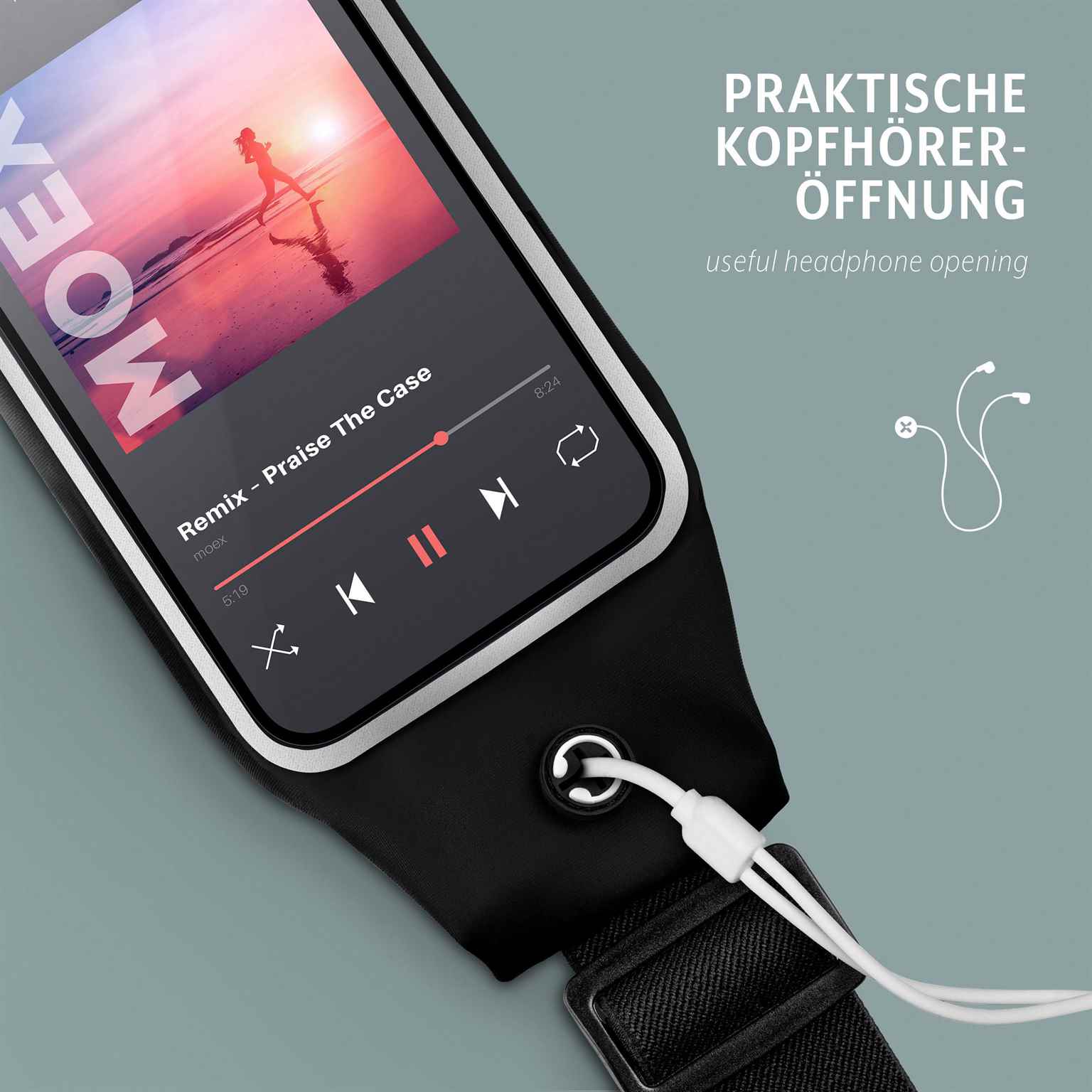 moex Breeze Bag Samsung Galaxy A7 (2016) Lauftasche Handy – Weiteres Produktbild 4