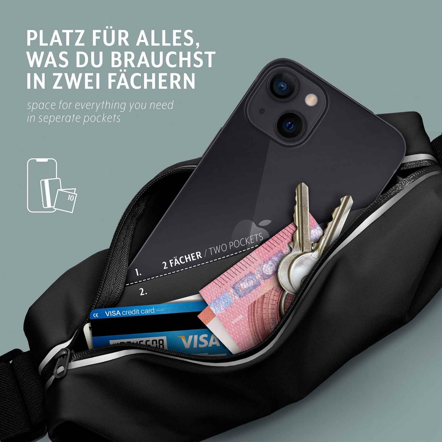 moex Breeze Bag Samsung Galaxy J5 (2016) Lauftasche Handy – Weiteres Produktbild 2