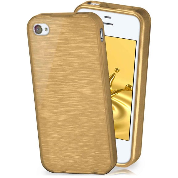 moex Brushed Case für iPhone 4 – Silikon Handyhülle, Backcover in Aluminium Optik – Weiteres Produktbild 1 moex Brushed Case für iPhone 4 – Silikon Handyhülle, Backcover in Aluminium Optik – Weiteres Produktbild 1