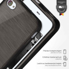 moex Brushed Case für iPhone 4 – Silikon Handyhülle, Backcover in Aluminium Optik – Weiteres Produktbild 3
