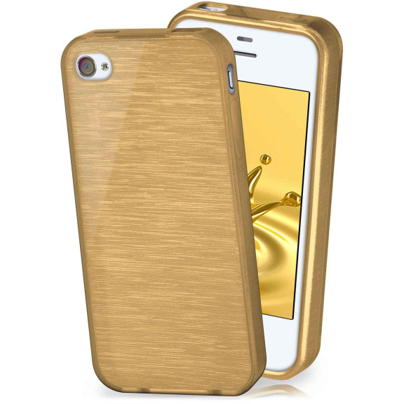 moex Brushed Case für iPhone 4S – Silikon Handyhülle, Backcover in Aluminium Optik – Weiteres Produktbild 1 moex Brushed Case für iPhone 4S – Silikon Handyhülle, Backcover in Aluminium Optik – Weiteres Produktbild 1