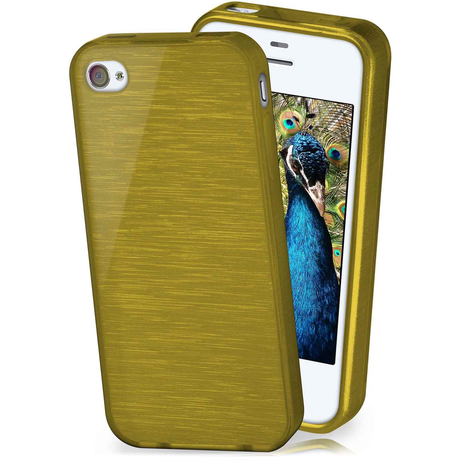 moex Brushed Case für iPhone 4S – Silikon Handyhülle, Backcover in Aluminium Optik – Weiteres Produktbild 1 moex Brushed Case für iPhone 4S – Silikon Handyhülle, Backcover in Aluminium Optik – Weiteres Produktbild 1