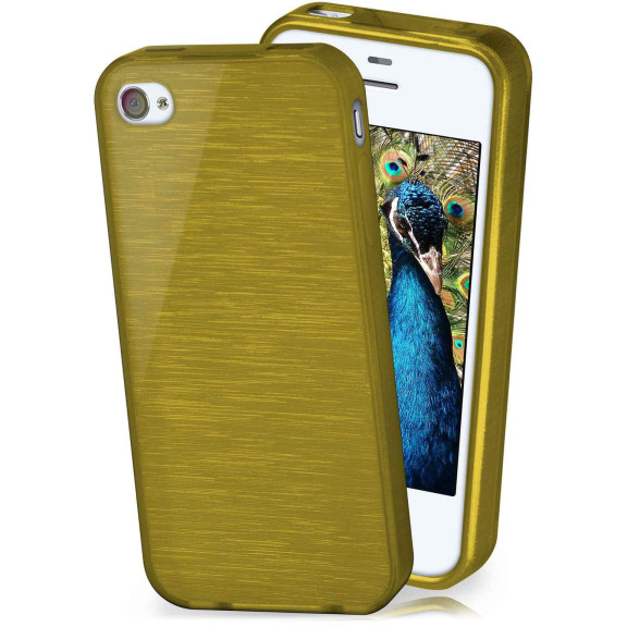 moex Brushed Case für iPhone 4S – Silikon Handyhülle, Backcover in Aluminium Optik – Weiteres Produktbild 1 moex Brushed Case für iPhone 4S – Silikon Handyhülle, Backcover in Aluminium Optik – Weiteres Produktbild 1