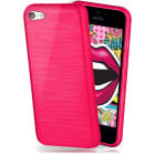 moex Brushed Case für iPhone 5c – Silikon Handyhülle, Backcover in Aluminium Optik – Produktbild 1