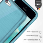 moex Brushed Case für iPhone 5c – Silikon Handyhülle, Backcover in Aluminium Optik – Weiteres Produktbild 3