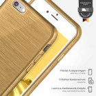 moex Brushed Case für iPhone 6 Plus – Silikon Handyhülle, Backcover in Aluminium Optik – Weiteres Produktbild 3
