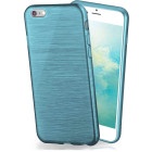 moex Brushed Case für iPhone 6 Plus – Silikon Handyhülle, Backcover in Aluminium Optik – Weiteres Produktbild 1