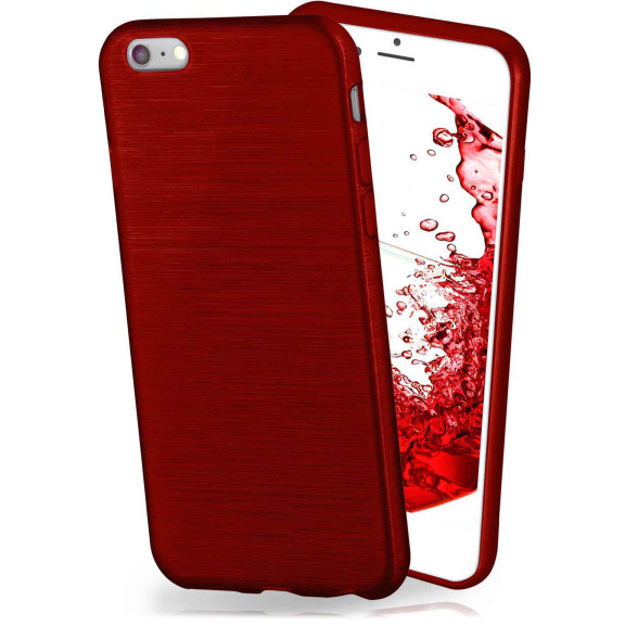 moex Brushed Case für iPhone 6 – Silikon Handyhülle, Backcover in Aluminium Optik – Weiteres Produktbild 1