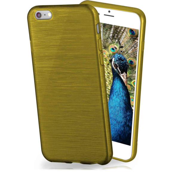 moex Brushed Case für iPhone 6 – Silikon Handyhülle, Backcover in Aluminium Optik – Weiteres Produktbild 1