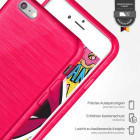 moex Brushed Case für iPhone 6 – Silikon Handyhülle, Backcover in Aluminium Optik – Weiteres Produktbild 3