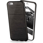 moex Brushed Case für iPhone 6 – Silikon Handyhülle, Backcover in Aluminium Optik – Weiteres Produktbild 1