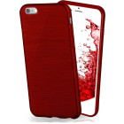 moex Brushed Case für iPhone 6s Plus – Silikon Handyhülle, Backcover in Aluminium Optik – Weiteres Produktbild 1