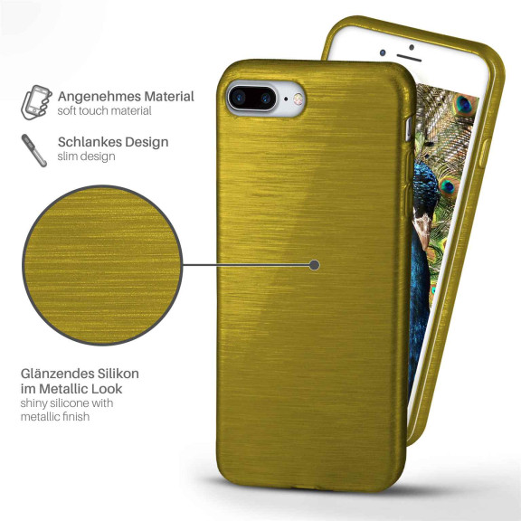 moex Brushed Case für iPhone 7 Plus – Silikon Handyhülle, Backcover in Aluminium Optik – Weiteres Produktbild 2 moex Brushed Case für iPhone 7 Plus – Silikon Handyhülle, Backcover in Aluminium Optik – Weiteres Produktbild 2