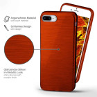 moex Brushed Case für iPhone 7 Plus – Silikon Handyhülle, Backcover in Aluminium Optik – Weiteres Produktbild 2