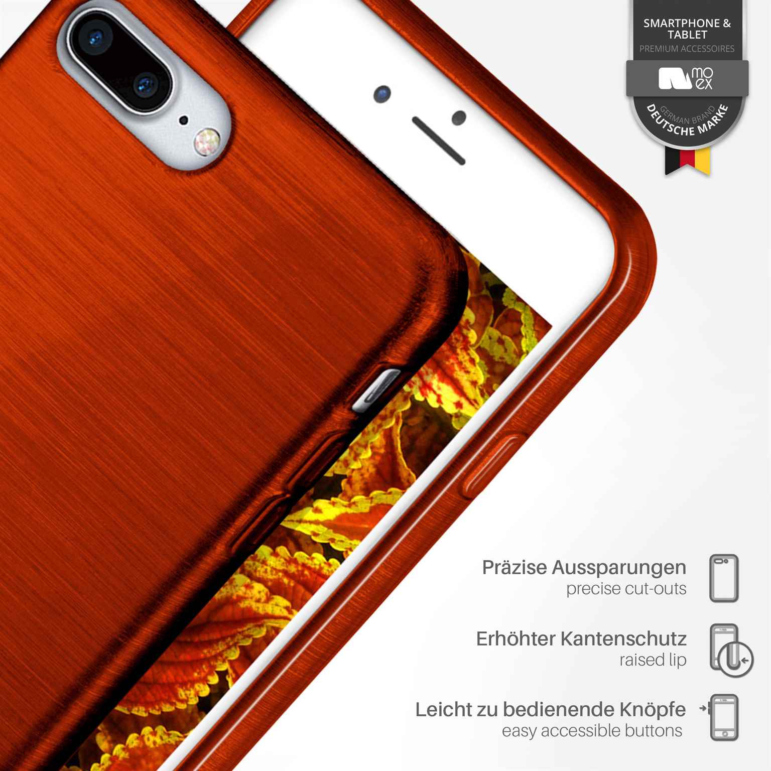 moex Brushed Case für iPhone 7 Plus – Silikon Handyhülle, Backcover in Aluminium Optik – Weiteres Produktbild 3 moex Brushed Case für iPhone 7 Plus – Silikon Handyhülle, Backcover in Aluminium Optik – Weiteres Produktbild 3