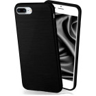 moex Brushed Case für iPhone 7 Plus – Silikon Handyhülle, Backcover in Aluminium Optik – Weiteres Produktbild 1