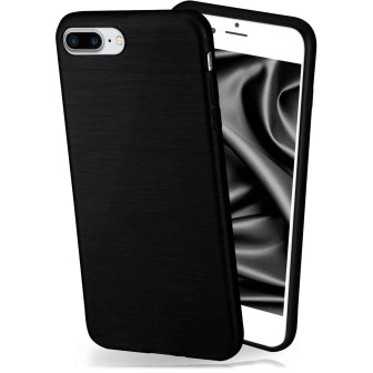 moex Brushed Case für iPhone 7 Plus – Silikon Handyhülle, Backcover in Aluminium Optik – Slate-Black moex Brushed Case für iPhone 7 Plus – Silikon Handyhülle, Backcover in Aluminium Optik – Slate-Black